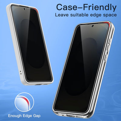 JETech Privacy Pellicola Protettiva per Samsung Galaxy S25 5G, Anti-Spy Vetro Temperato Film, Compatibile con ID Impronte Digitali, Pacco da 2