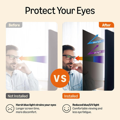 Amazon Basics Filtro privacy per schermo, per 24" (60.96 cm) Monitor Widescreen (16:9)