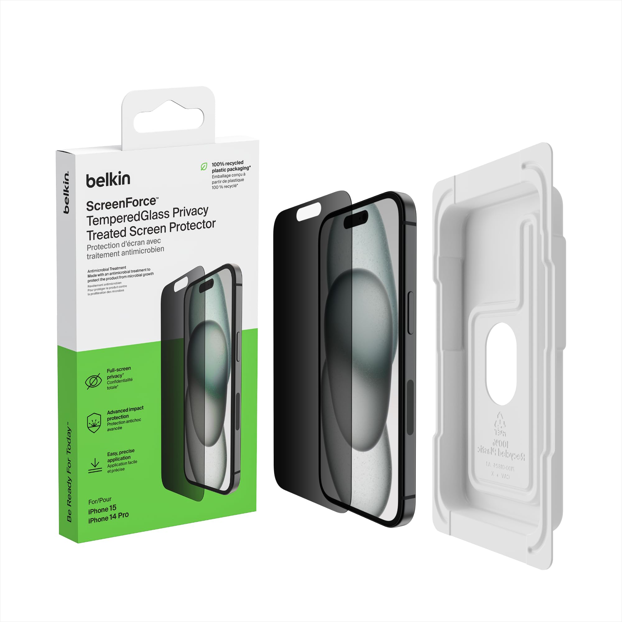 Belkin Screenforce Tempered GL. Privacy iPhone 15 Plus/14 ProMax