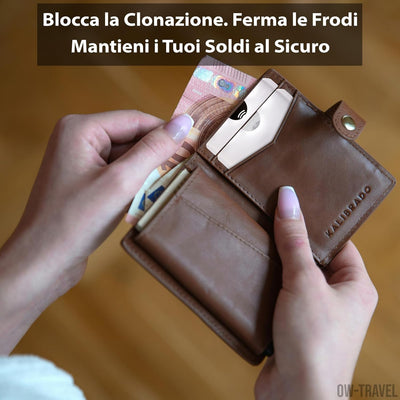 OW-Travel Custodie Blocco RFID. Protezione RFID per Porta Carte di Credito Uomo e Donna e Custodia Passaporto. Proteggi Carte di Credito Contactless. Porta Bancomat Schermato + Custodie Passaporto, 14
