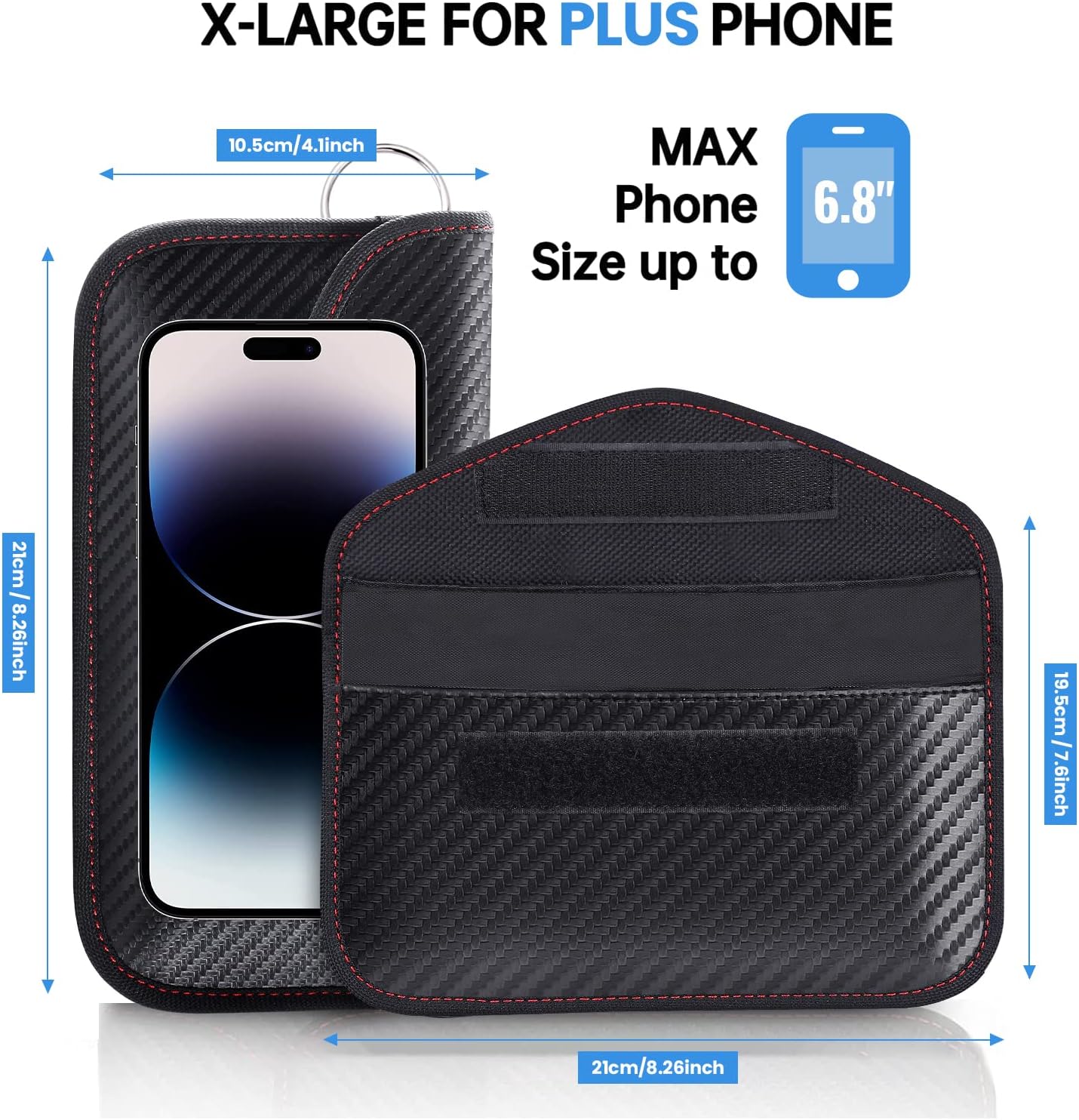Samfolk Faraday Custodia Per Telefoni E Chiavi Dell'automobile, Anti-tracciamento, RFID, Con Segnale Bloccaggio