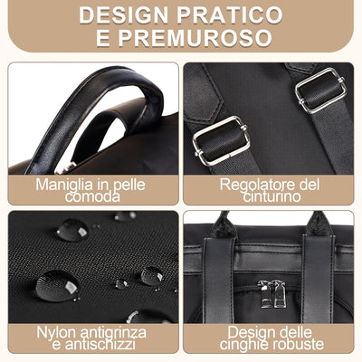 Eshow Zaino Da Donna Antifurto, Zainetto Multifunzionale, Borsa Casual ed Moda per Viaggio, Scuola, Lavoro, Shopping, Visite e Università