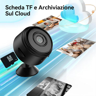 Mini Telecamera Spia Nascosta Wifi 1080P Interno Microcamera Spia wifi Invisibile con Audio, Mini Videocamera Sorveglianza Senza Fili Sicurezza per Casa Spy Cam con Rilevamento Movimento Controllo App