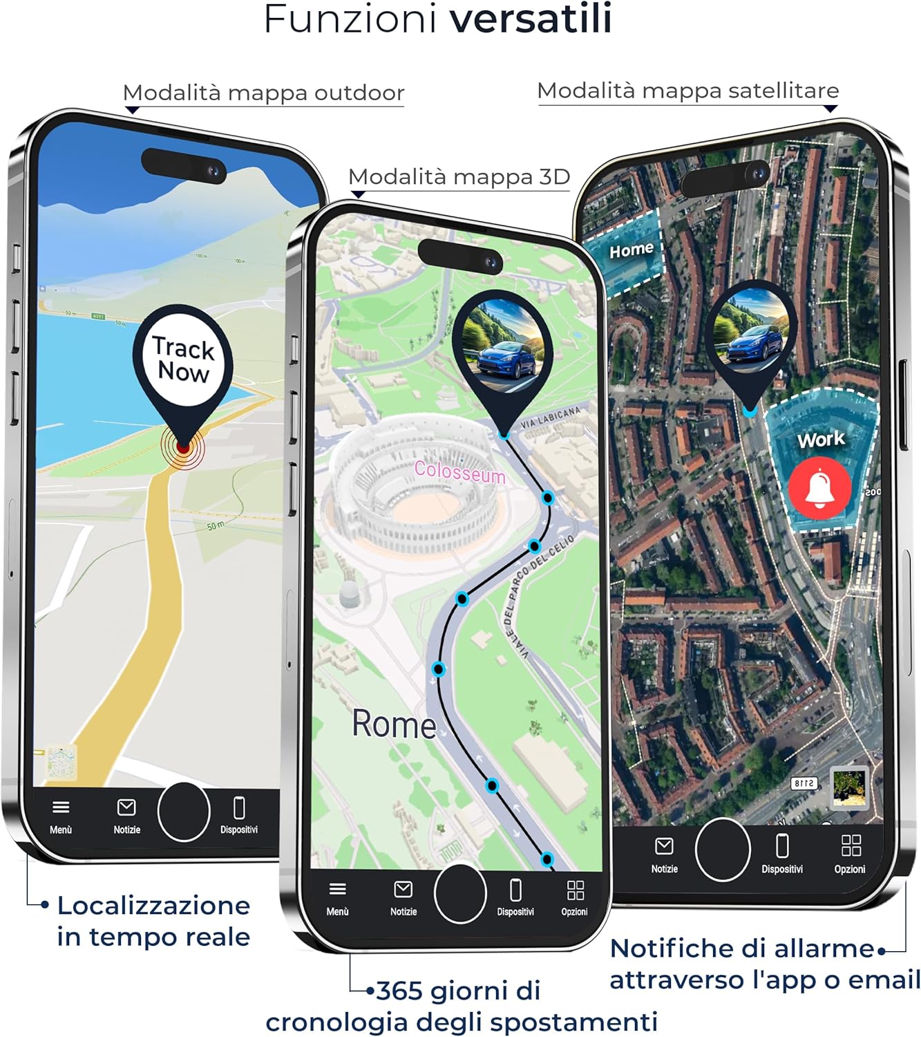 Salind 08 4G, OBD GPS Tracker, Localizzatore per Auto, Camion e Altri Veicoli, Geocalizzatore Gps con App e Connessione Diretta alla Presa OBD, Monitoraggio Percorso in Tempo Reale Tramite App