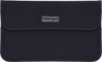 Wisdompro Faraday borsa con schermo protettivo, blocca i segnali RFID, custodia a forma di borsa per proteggere la privacy del cellulare e chiavi auto, anti-tracciamento e anti-spionaggio, nero, L