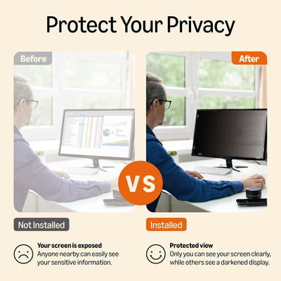 Amazon Basics Filtro privacy per schermo, per 24" (60.96 cm) Monitor Widescreen (16:9)