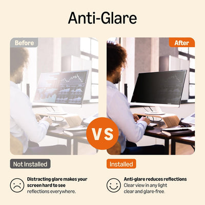 Amazon Basics Filtro privacy per schermo, per 24" (60.96 cm) Monitor Widescreen (16:9)