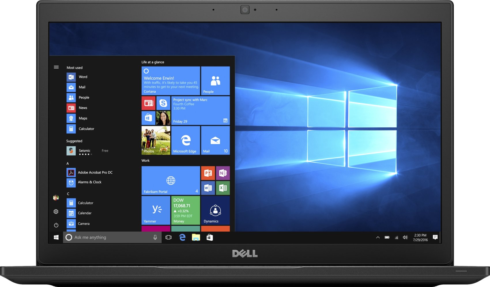 Laptop Dell Latitude 7400 da 14 pollici Core I5 ​​8350U 256 GB SSD