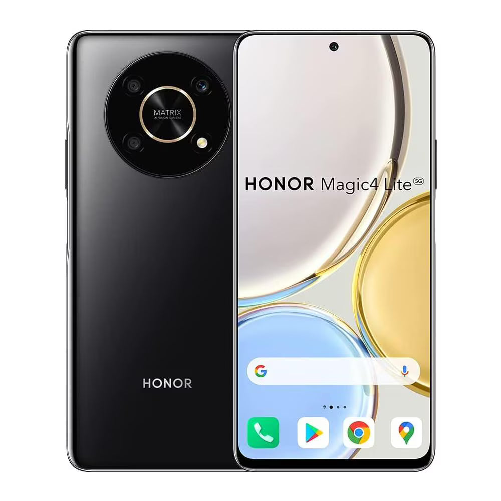 Honor Magic4 Lite Smartphone – 6.81" Display, 6GB RAM, 128GB Storage, 48MP Camera, Midnight Black