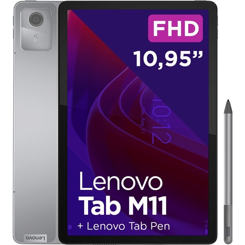 Lenovo Tab M11 Tablet – 11" Display, Android, 4GB RAM, 128GB Storage, Black Grey