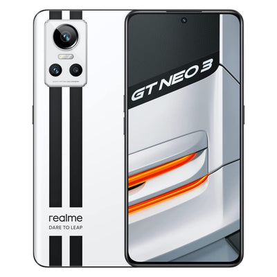 Realme GT Neo 3 Smartphone – 6.7" Display, 12GB RAM, 256GB Storage, 50MP Camera, White