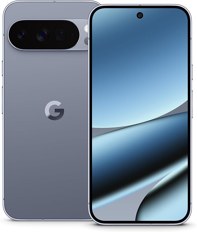 Google Pixel 10 Pro XL Smartphone – 6.8" Super Actua Display, 12GB RAM, 256GB Storage, 50MP Triple Camera, Silver Grey