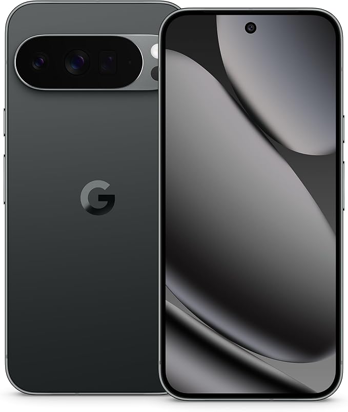 Google Pixel 10 Pro XL Smartphone – 6.8" Super Actua Display, 12GB RAM, 256GB Storage, 50MP Triple Camera, Silver Grey