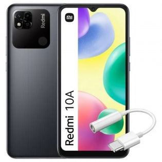 Xiaomi Redmi 10A Smartphone – 6.53″ HD+ Display, Octa-Core Processor, 3GB RAM, 64GB Storage (Up to 1TB via microSD), 13MP Camera, 5000mAh Battery, Dual SIM 4G – Grey