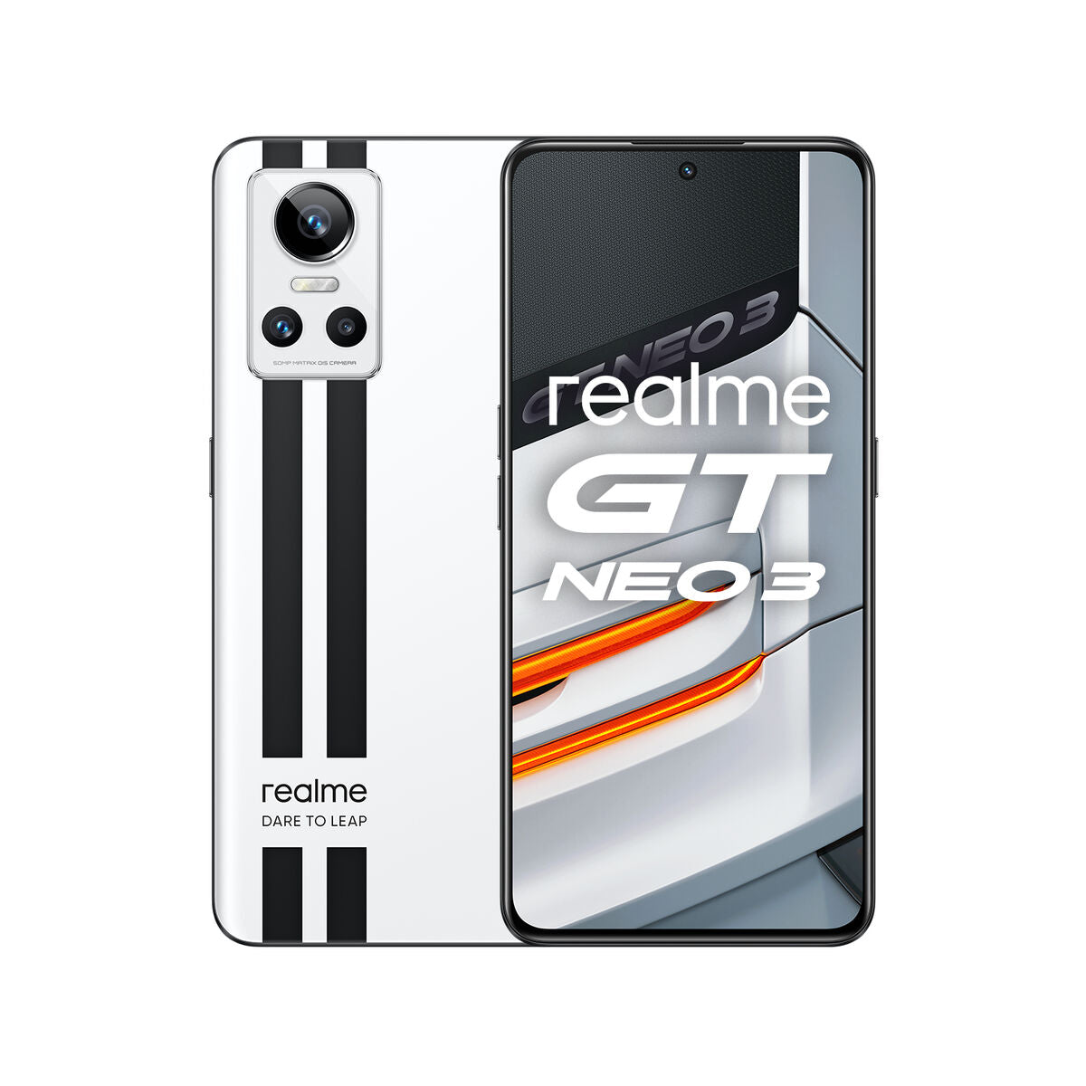 Realme GT Neo 3 Smartphone – 6.7" Display, Dimensity 800U, 12GB RAM, 256GB Storage, White